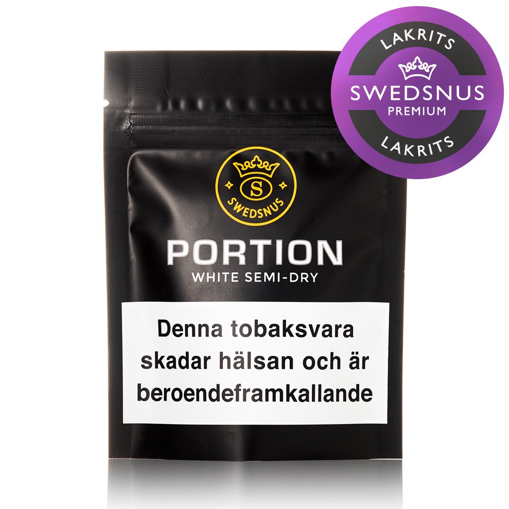 Premium Lakrits Prov Portionssnus Premium Lakrits Prov Portionssnus